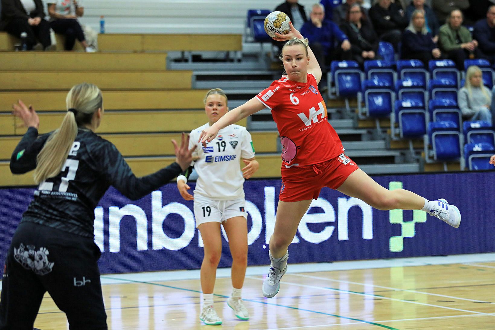 Sonja Lind Sigsteinsdóttir skoraði fjögur mörk fyrir Hauka.