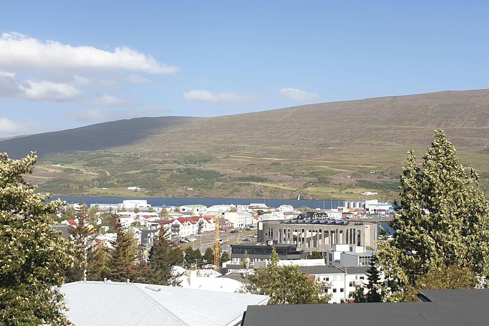 Veðurblíðan á Akureyri í dag.