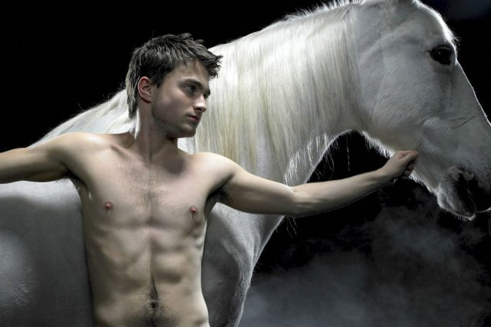 Daniel Radcliffe í hlutverki sínu í Equus.