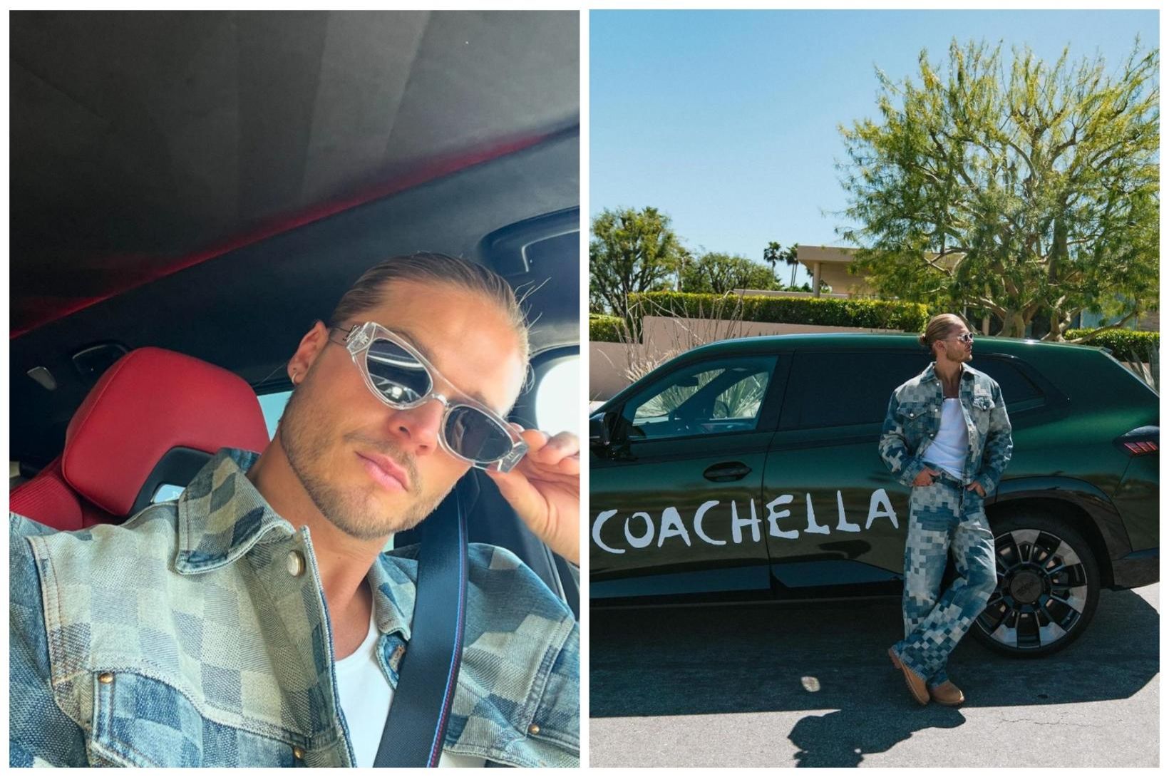Rúrik í tökum með BMW á Coachella-tónlistarhátíðinni