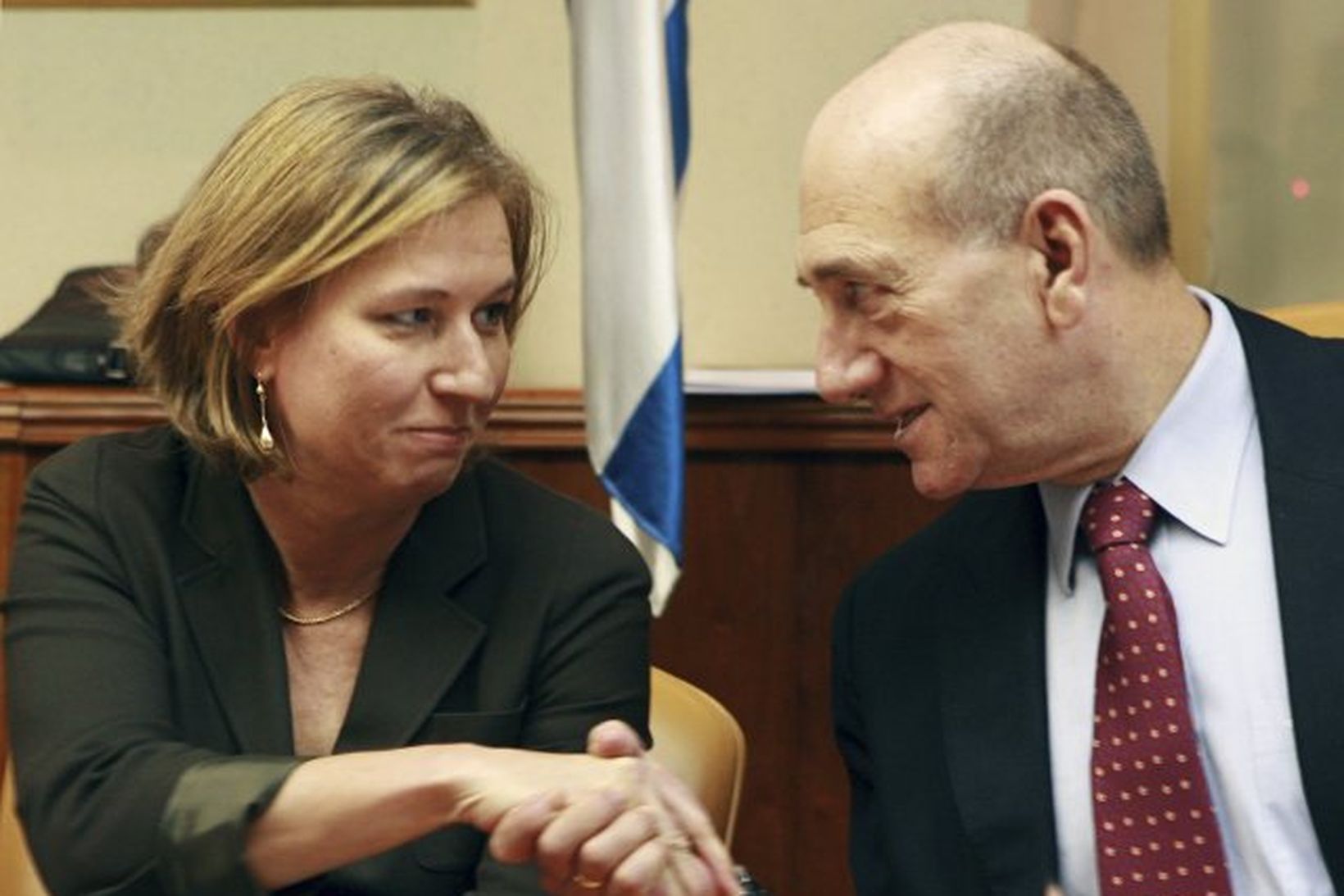 Tzipi Livni og Ehud Olmert