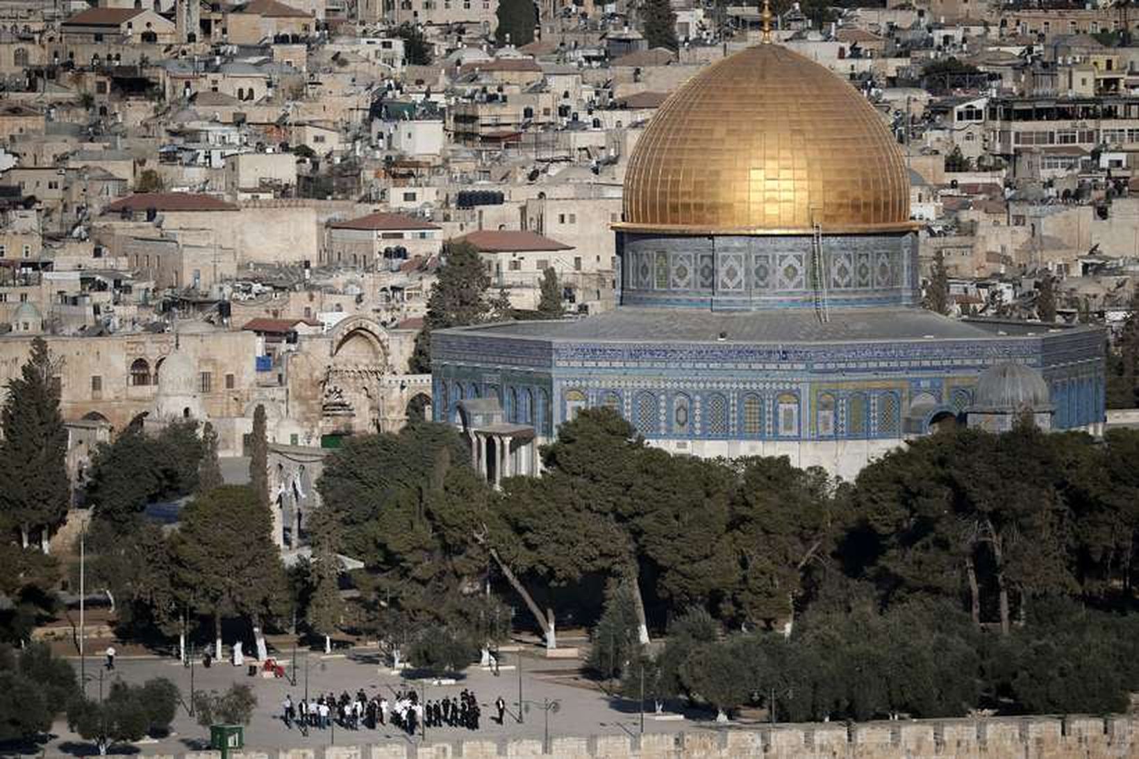 Al-Aqsa moskan á Musterishæðinni í Jerúsalem