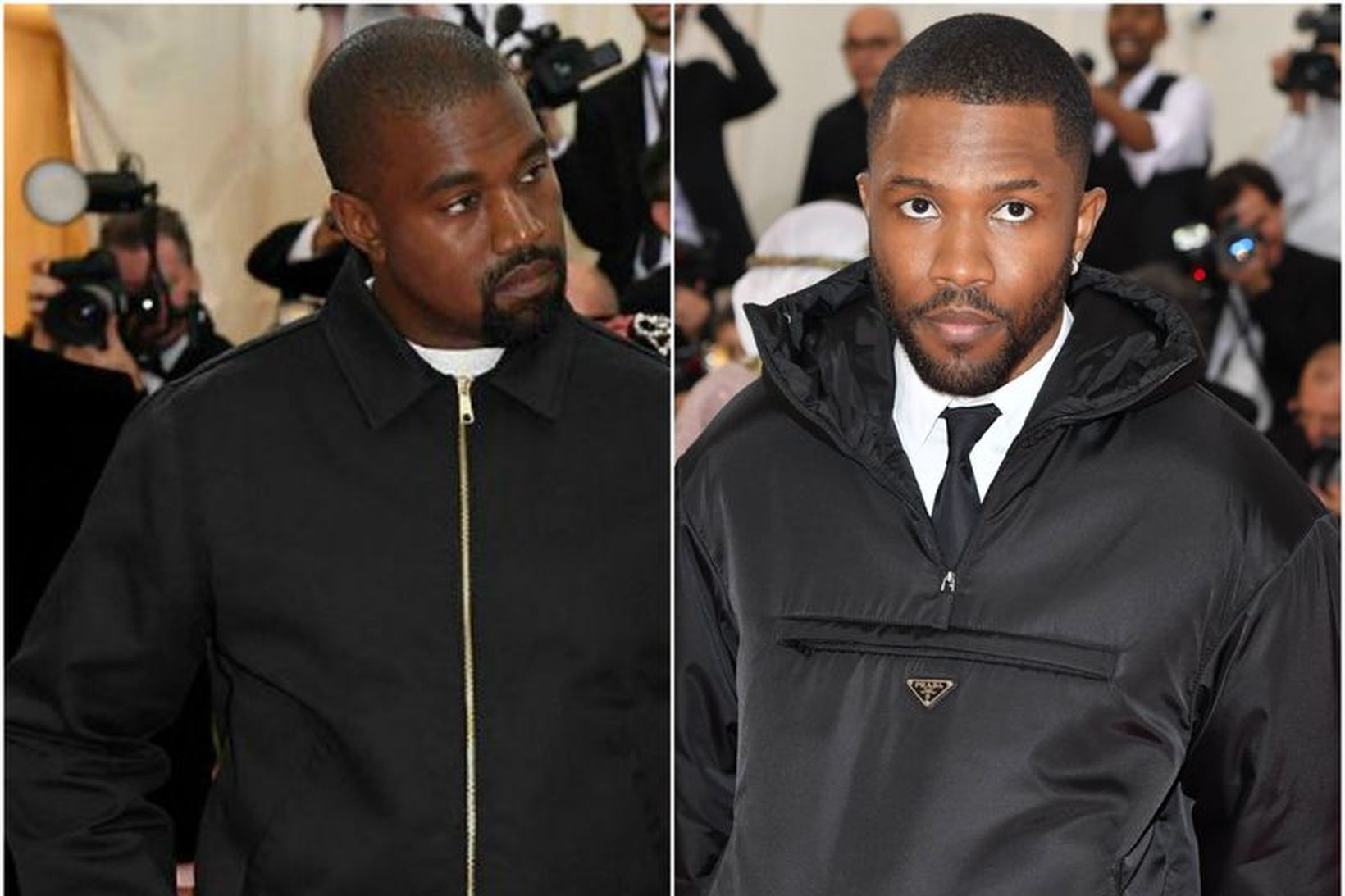 Kanye West og Frank Ocean báru af í einföldum svörtum …