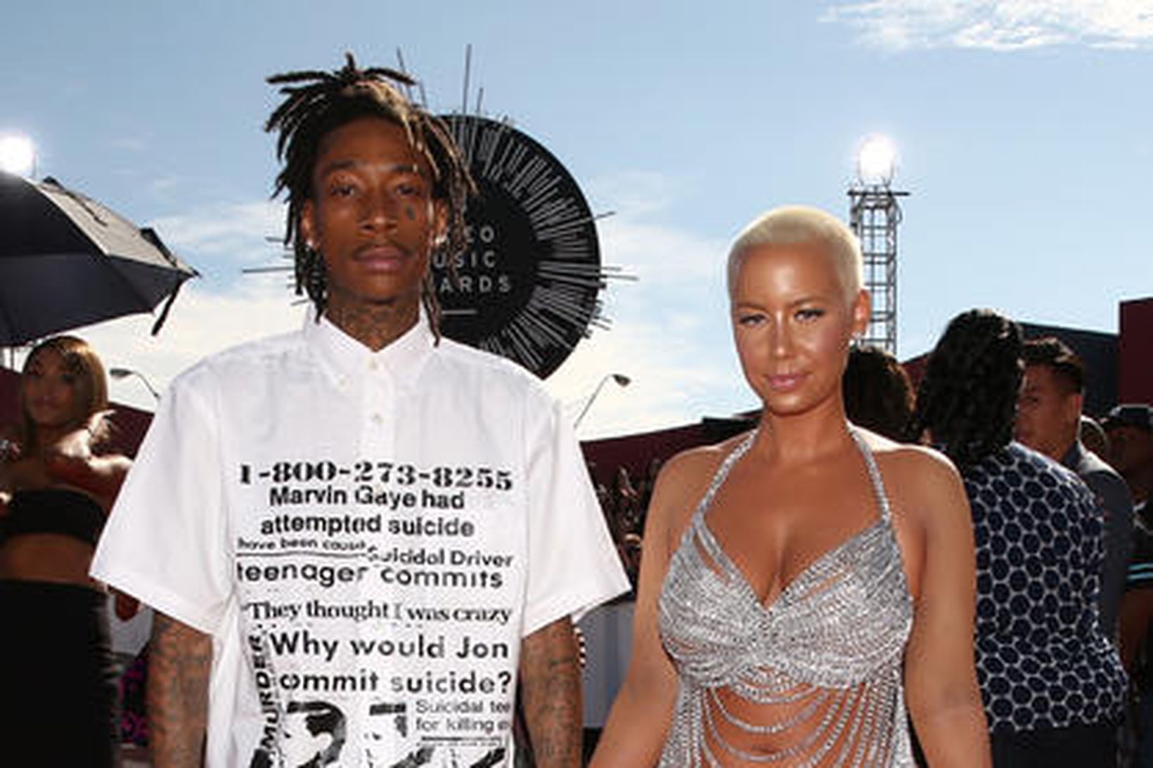 Wis Khalifa og Amber Rose.