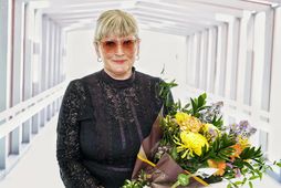 Þórdís eftir verðlaunaafhendinguna sem fram fór rétt í þessu.