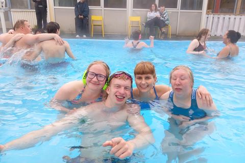 The Reykjadalur swimming pool has always been the heart of the activity and guests even go to the pool several times a day.