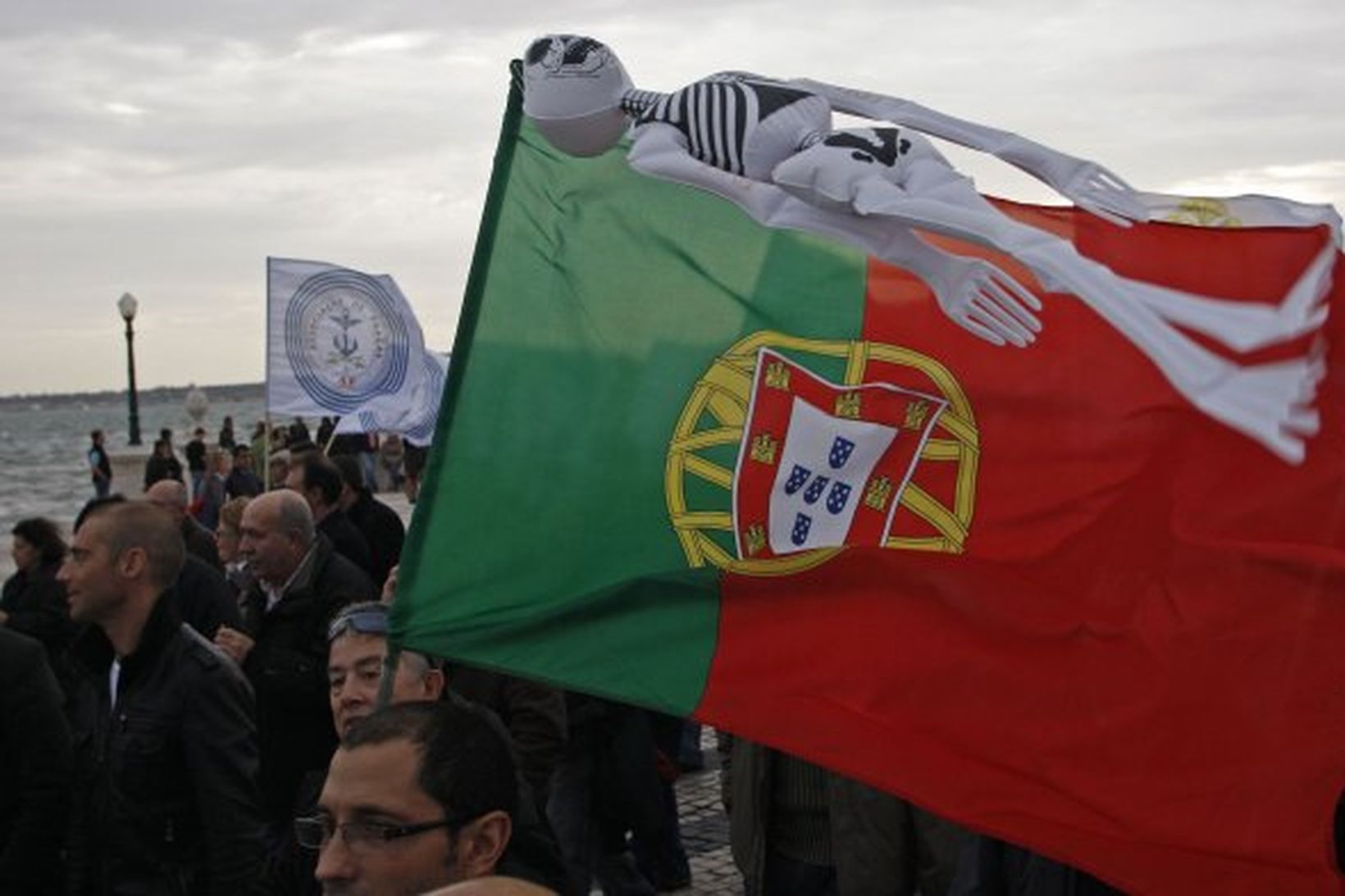 Mótmæli gegn efnahagsástandinu í Portugal.