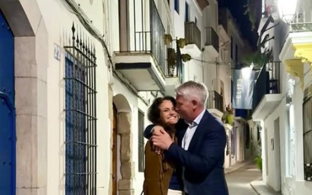 Inga Lind Karlsdóttir og Sigurður Viðarsson njóta lífsins í Sitges.