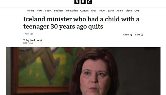 BBC fjallar um mál Ásthildar Lóu