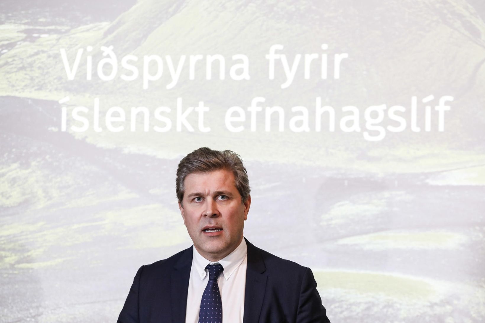 Bjarni Benediktsson fjármálaráðherra kynnti aðgerðir stjórnvalda.
