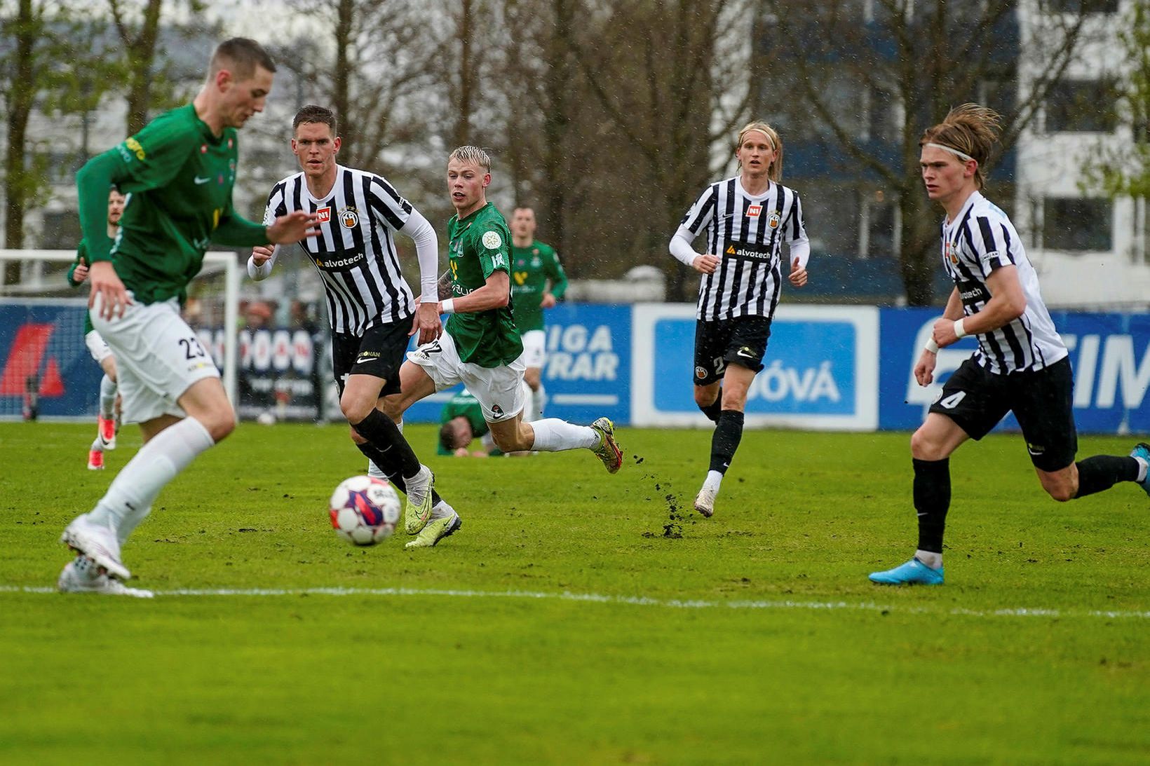 KR-ingar voru skiljanlega svekktir með tapið í dag.