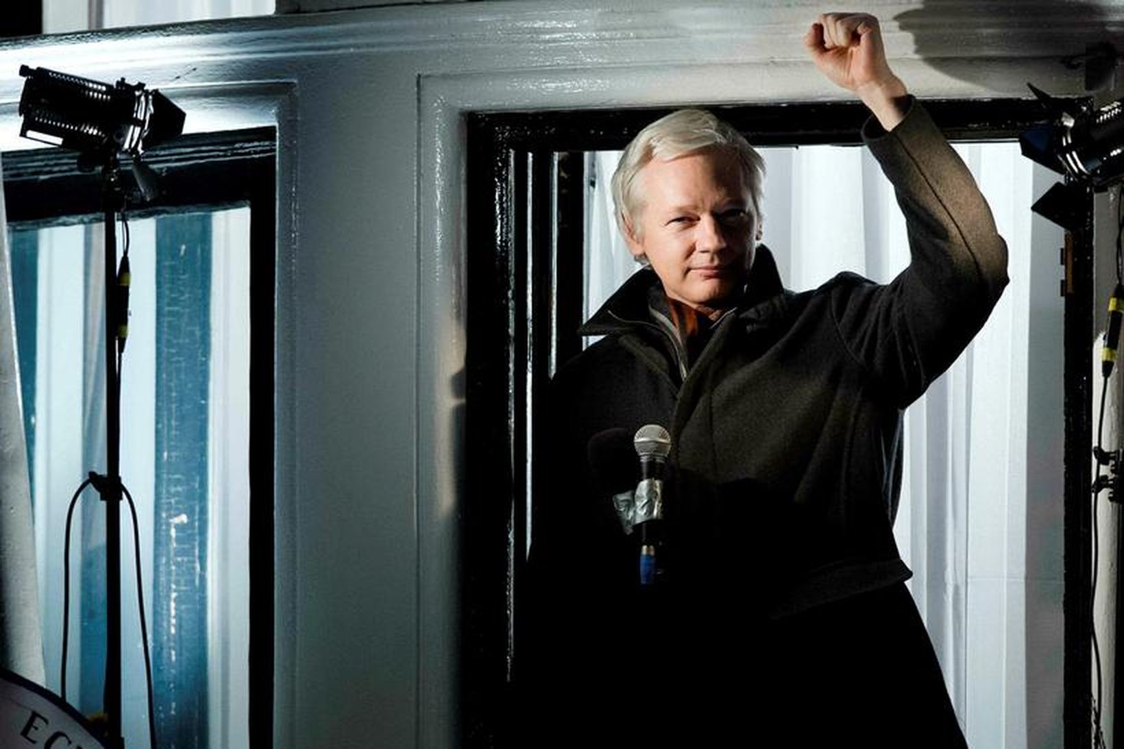Assange í desember 2012. Hann hefur fengið hæli í Ekvador …