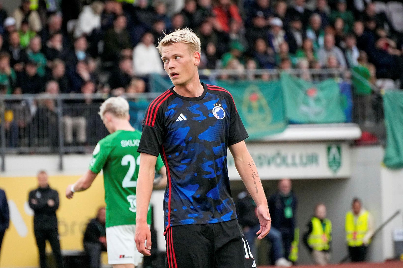 Orri Steinn Óskarsson skoraði gegn Sönderjyske í æfingaleik liðanna í …