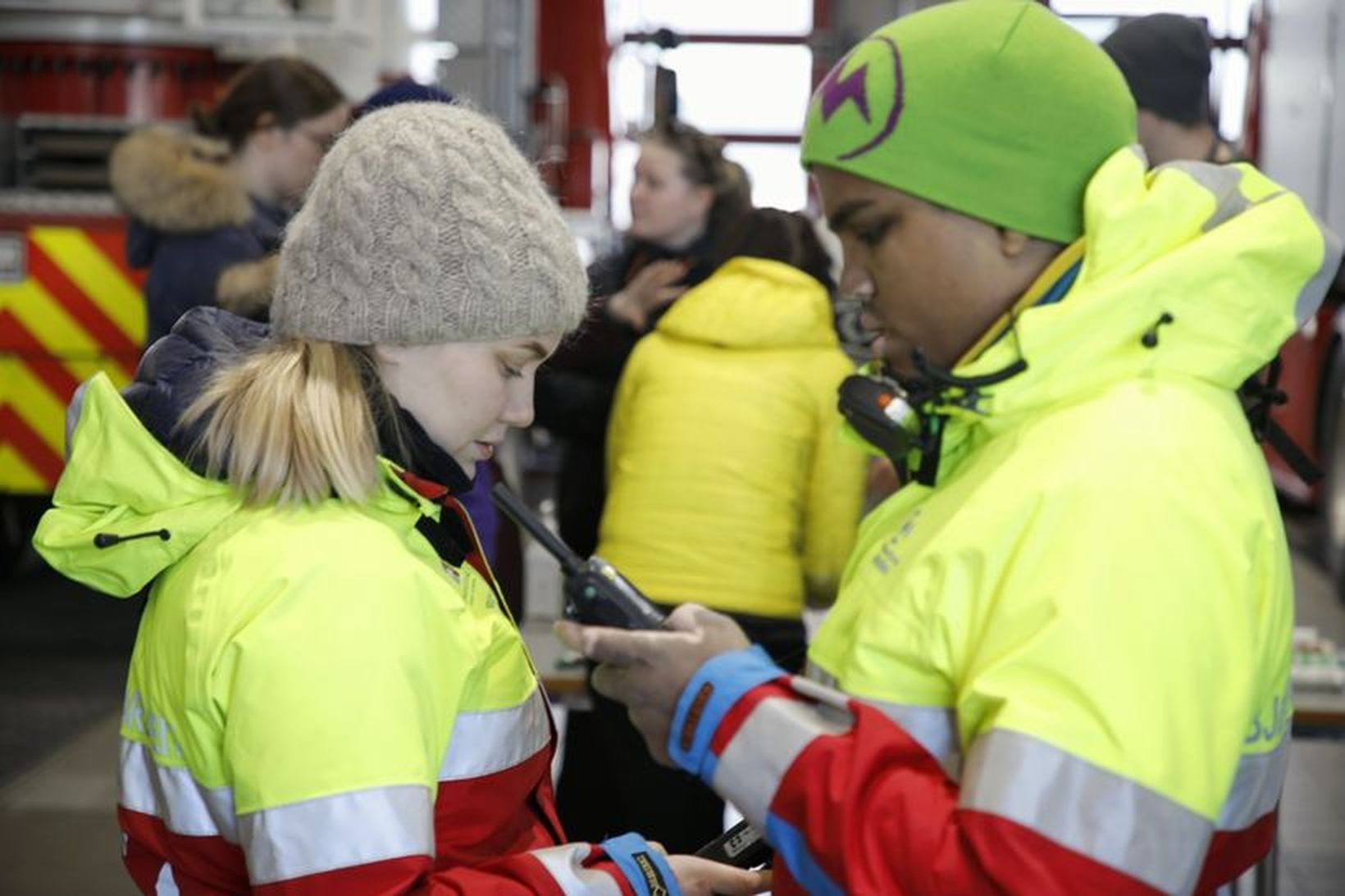 Björgunarsveitirnar sinna úköllum í dag eins og aðra daga.