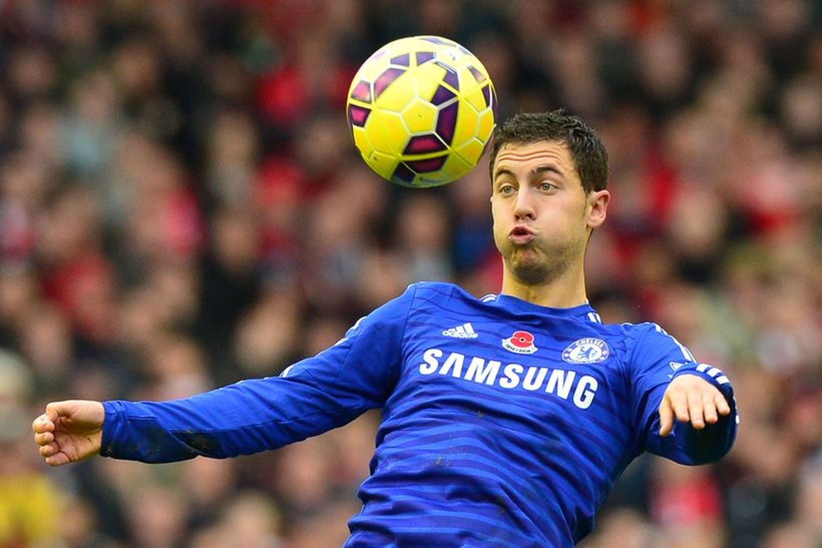 Eden Hazard hefur verið hjá Chelsea síðan 2012.