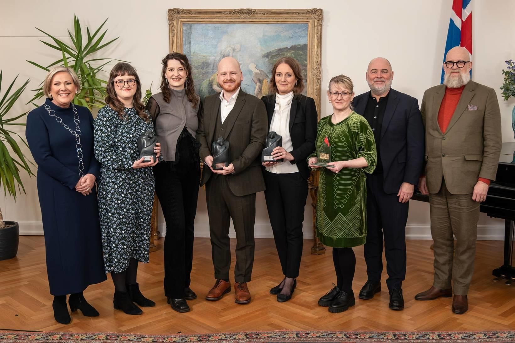 Sigrún, Ævar, Elín, Kristín og Margrét unnu