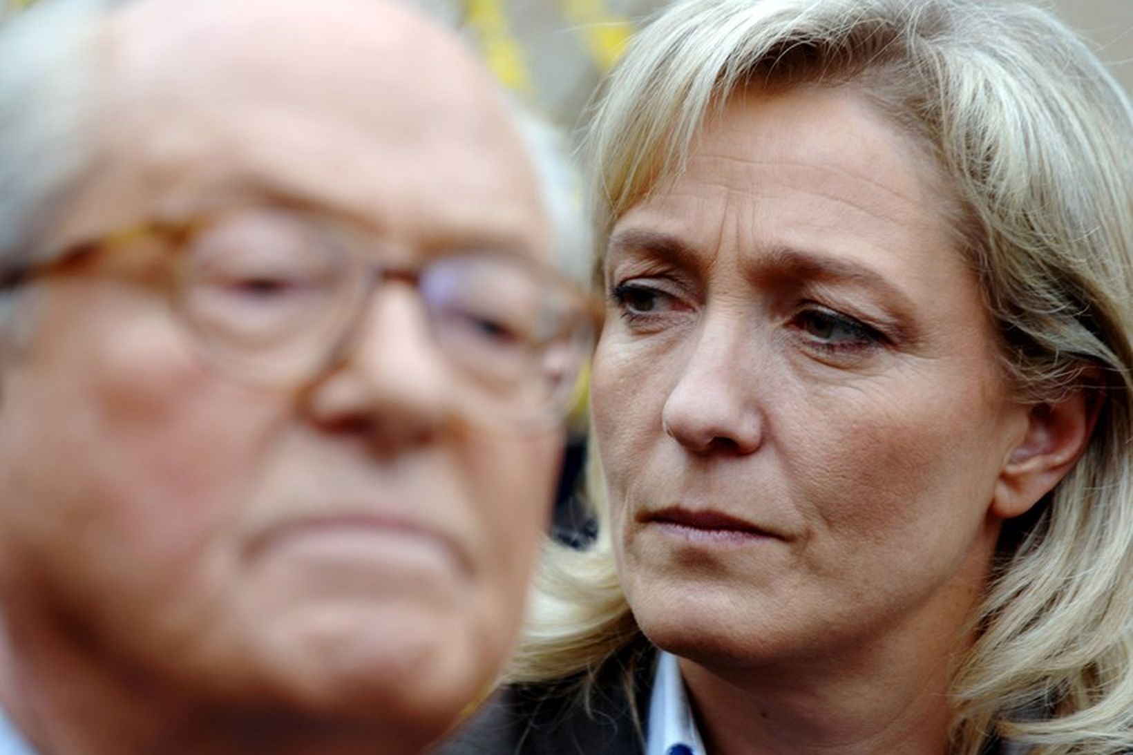 Feðgin en andstæðingar Jean-Marie Le Pen og Marine Le Pen