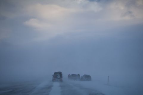 Check the weather forecast and road administration websites, roads could get impassable tomorrow.