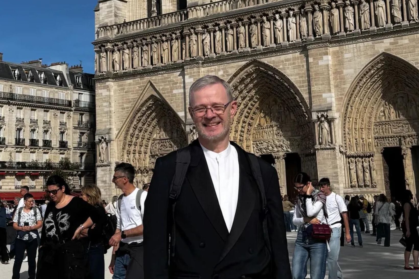 Björn Steinar fór með himinskautum í Notre Dame