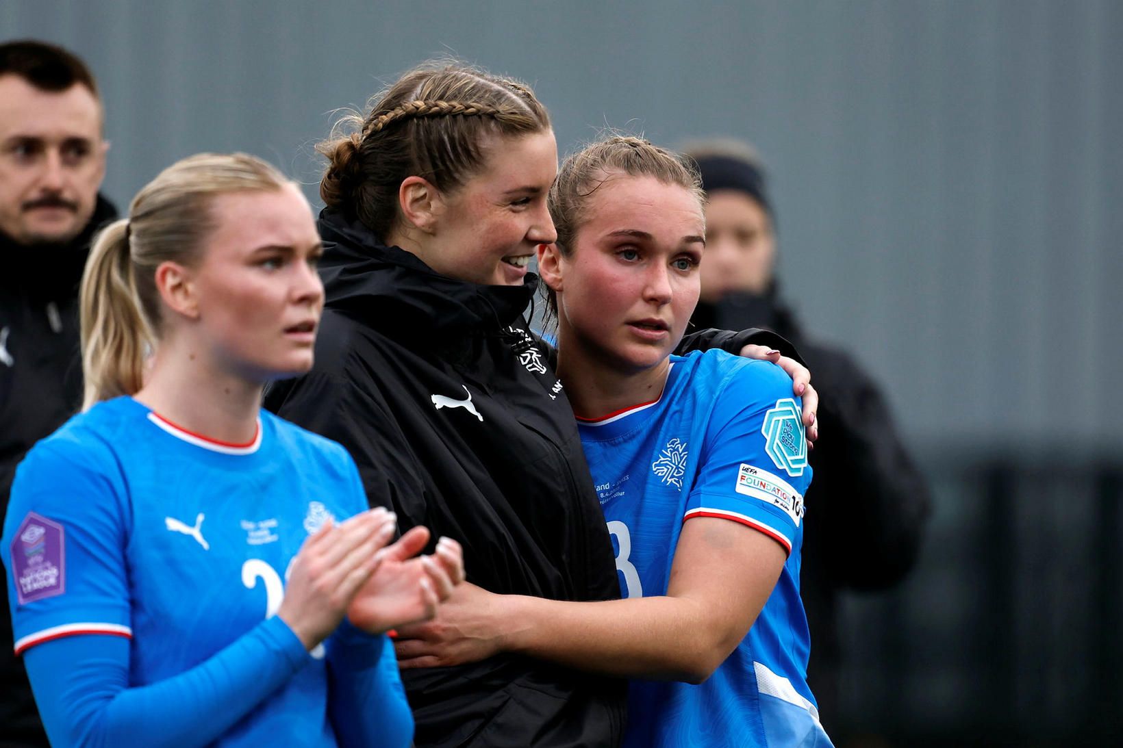 Hafrún Rakel Halldórsdóttir, Karólína Lea Vilhjálmsdóttir og Alexandra Jóhannsdóttir. Tvær …
