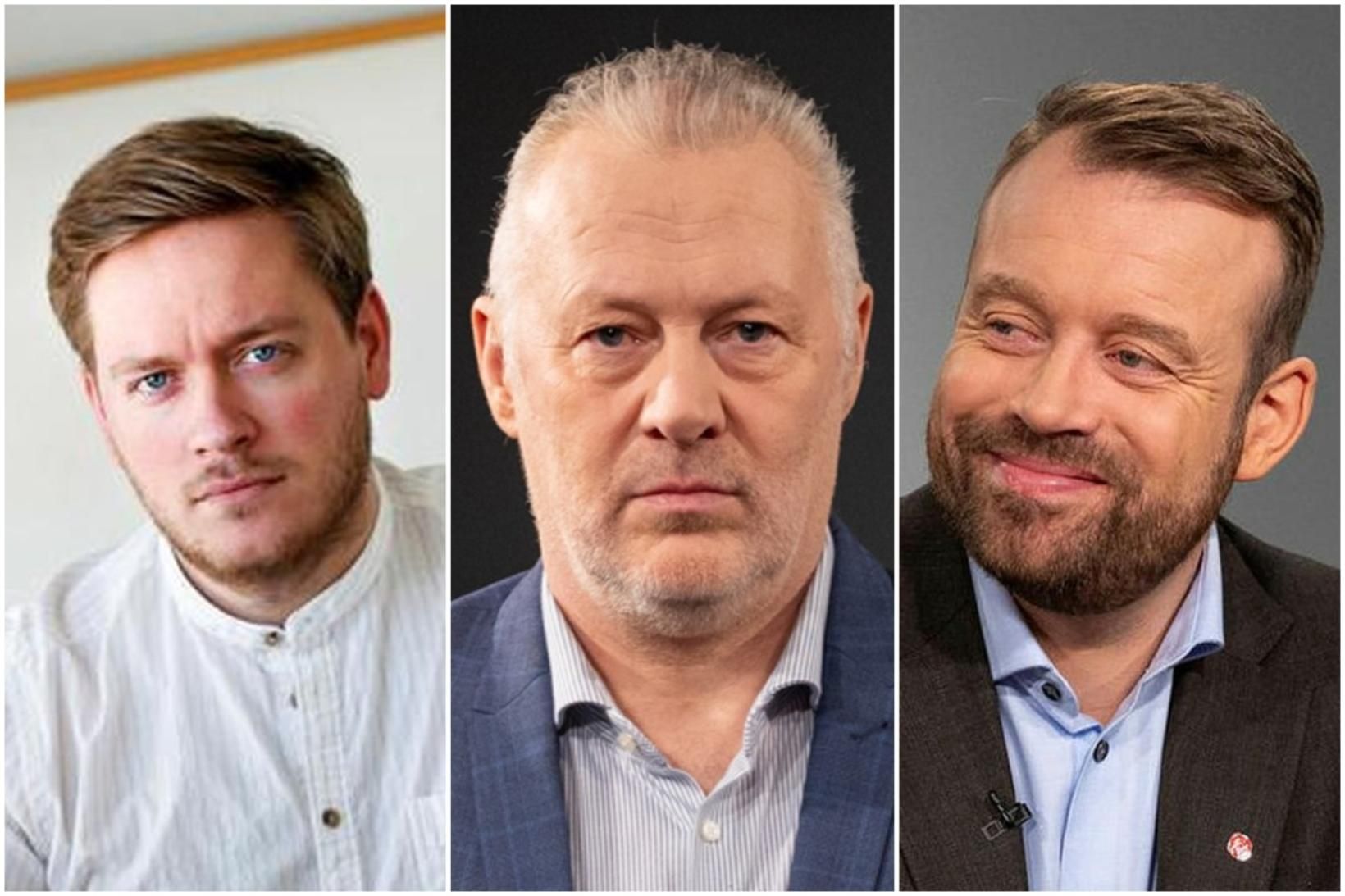 Aðalsteinn Kjartansson (t.v.) og Þórður Snær Júlíusson (t.h.) voru starfandi …