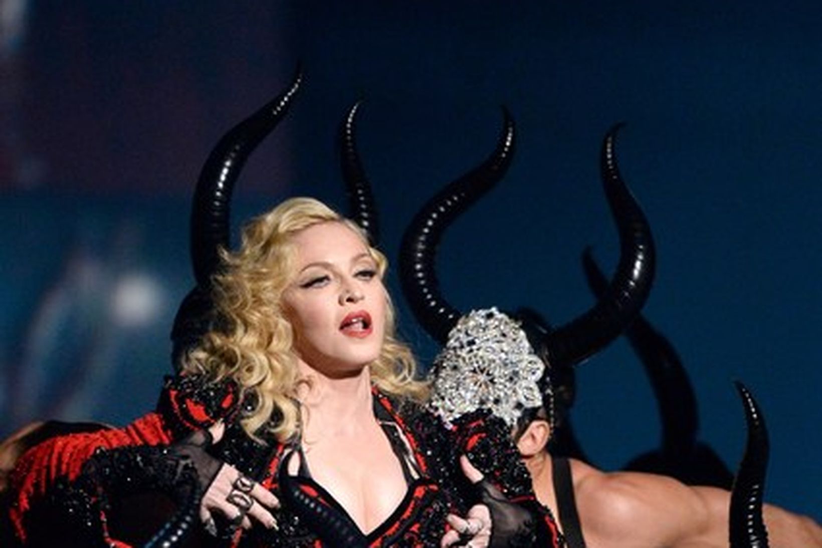 Madonna á Grammy verðlaununum fyrr á árinu.