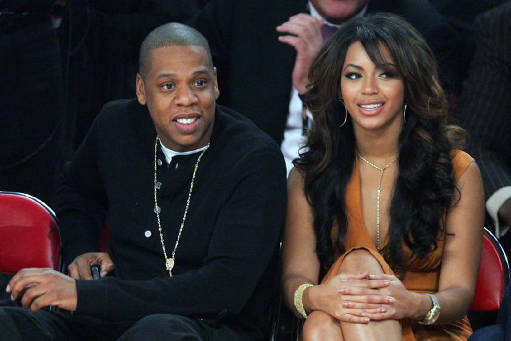 Jay-Z og Beyoncé árið 2008.