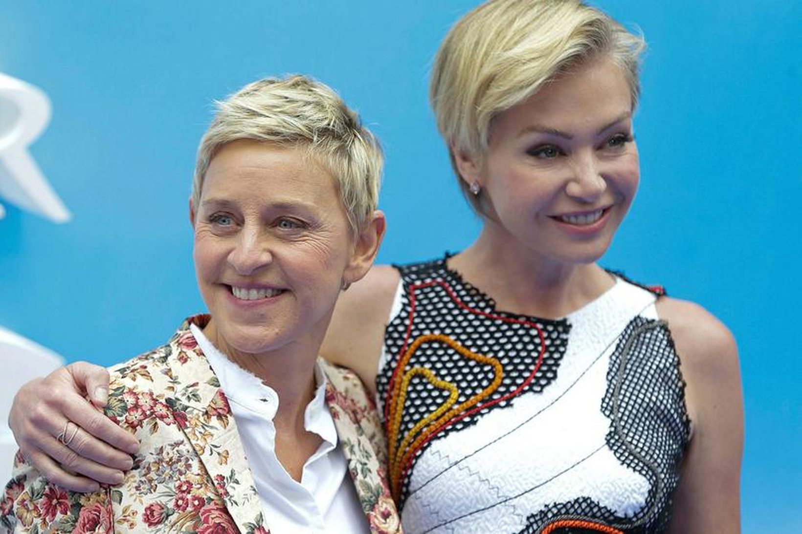 Ellen DeGeneres og eiginkona hennar, leikkonan Portia de Rossi.