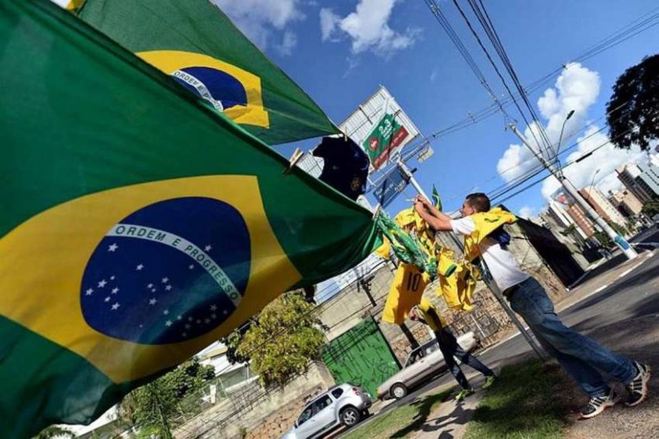 Opnunarhátíð HM 2014 í Sao Paulo í Brasilíu.