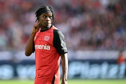 Jeremie Frimpong hefur verið í lykilhlutverki hjá Bayer Leverkusen.