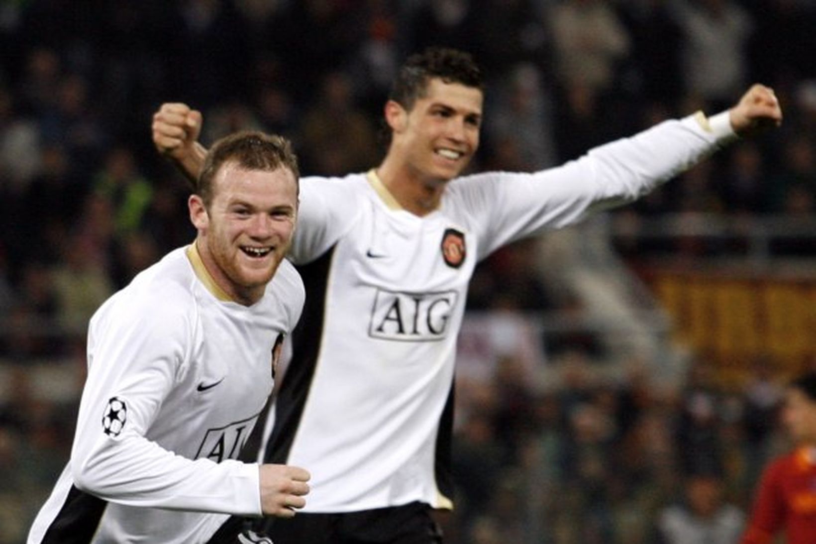 Wayne Rooney og Cristiano Ronaldo hafa verið iðnir við kolann …