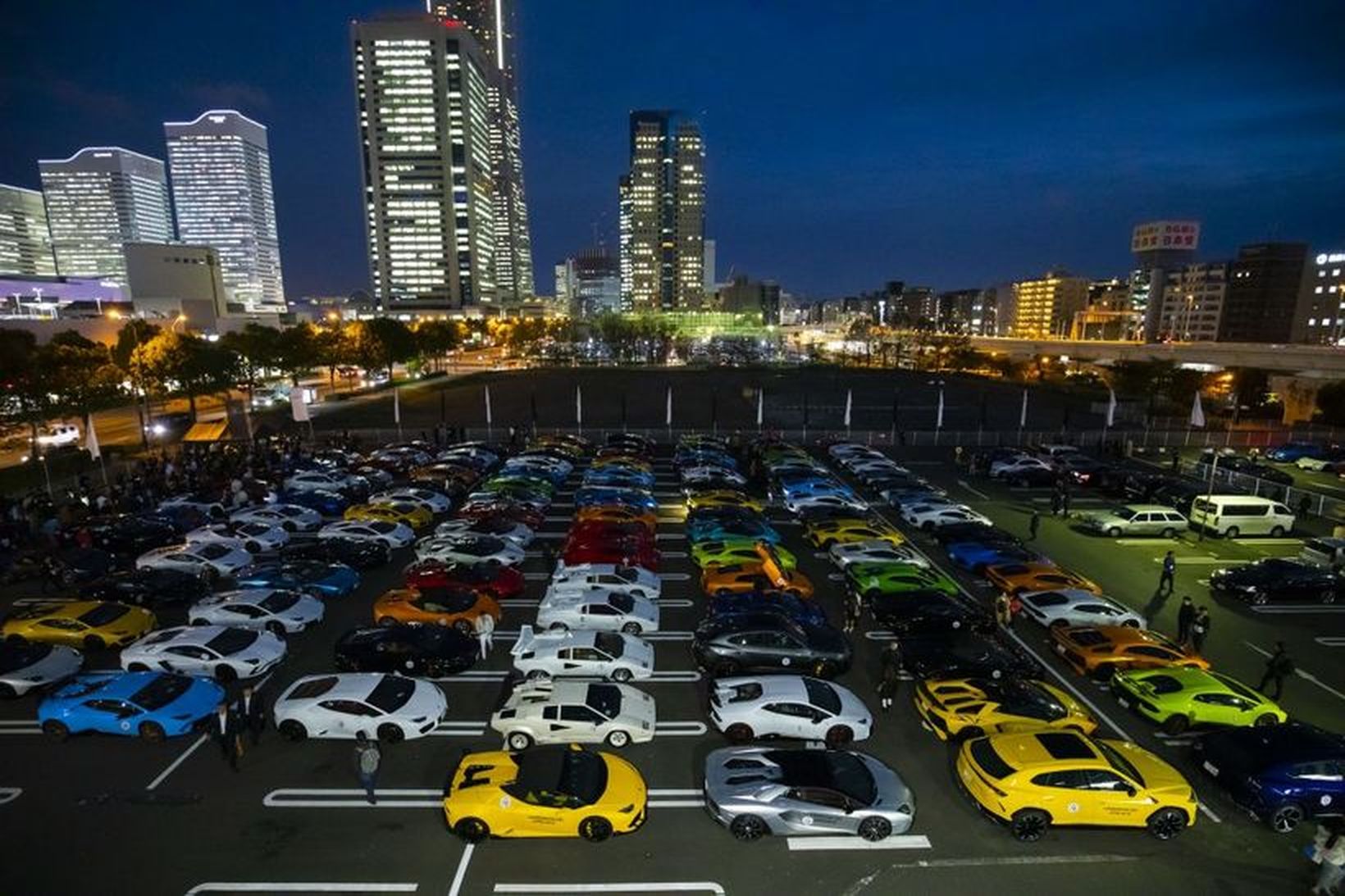 Frá Lamborghini deginum í Yokohama í Japan.