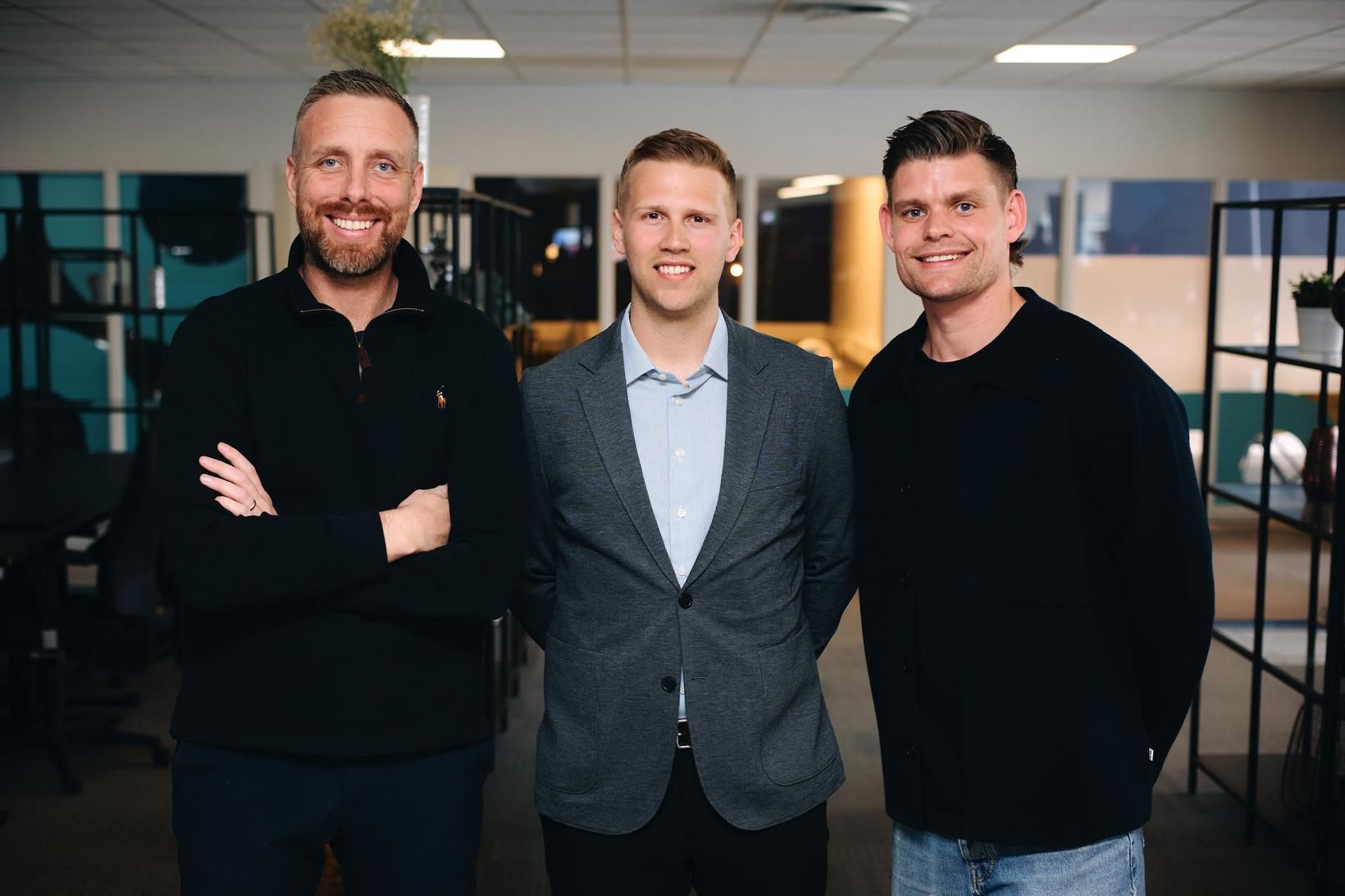 Sigurður Svansson, framkvæmdastjóri Sahara, Gunnar Kolbeinsson, meðstofnandi Diskó og Jón …