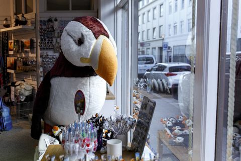 Tourists aren't shopping for puffin toys so much anymore.