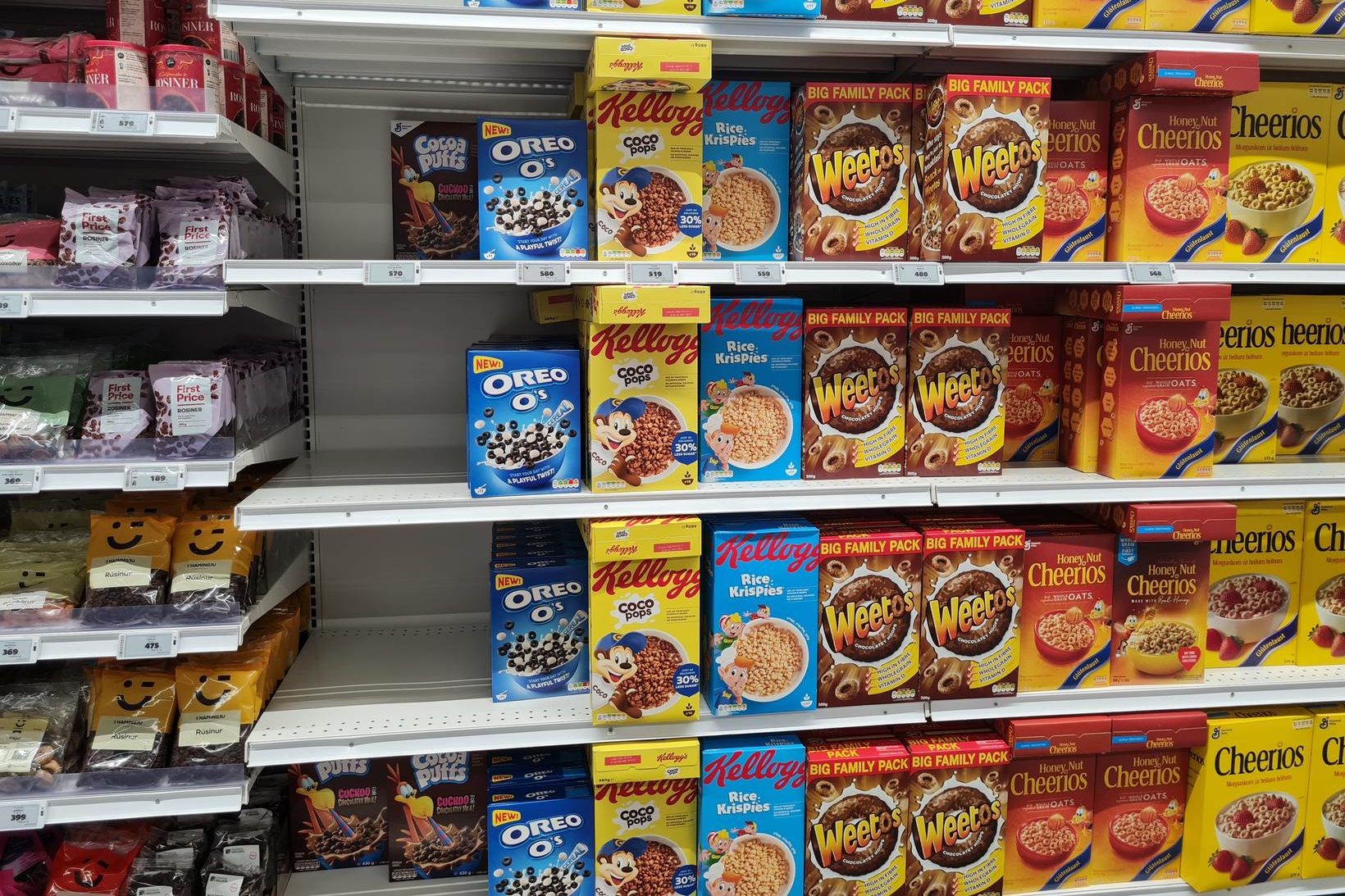 Cocoa Puffs selst hratt eftir að tilkynnt var um að …