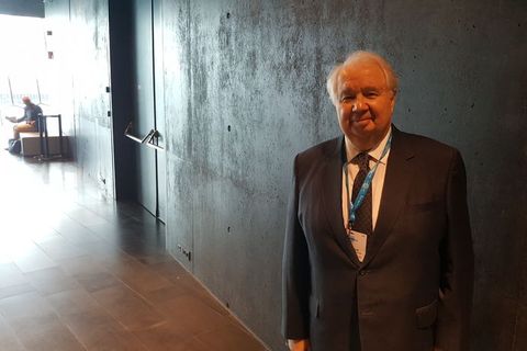 Sergei Kislyak attended the Arctic Circle summit in Harpa concert hall and conference centre last weekend.