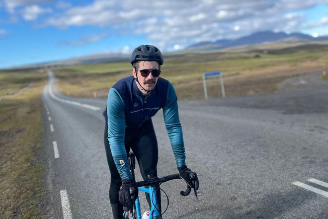 Búi Aðalsteinsson is a cyclist and host of the podcast Hjólvarpið (The Bikecast).
