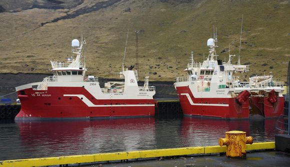 Fyrsti afli Bergs til Vísis í Grindavík