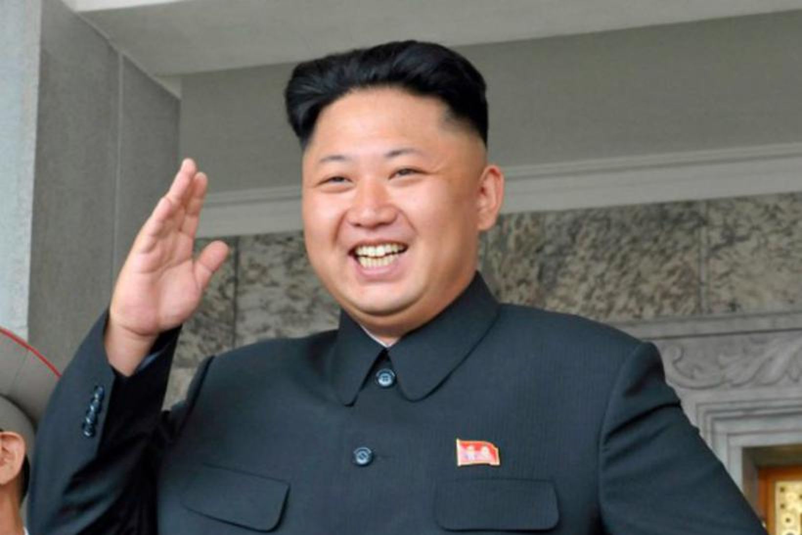 Kim Jong-un var ekki svona ánægður þegar hann heimsótti jarðskjaldbökubýlið.