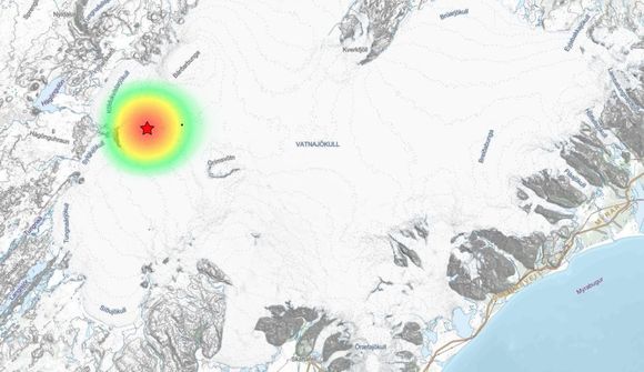 Vatnajökull skelfur