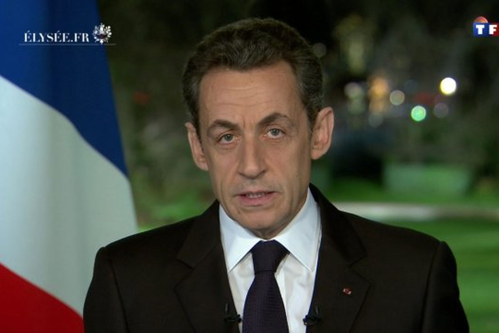 Nicolas Sarkozy hélt nýársávarp þar sem hann boðaði meðal annars …