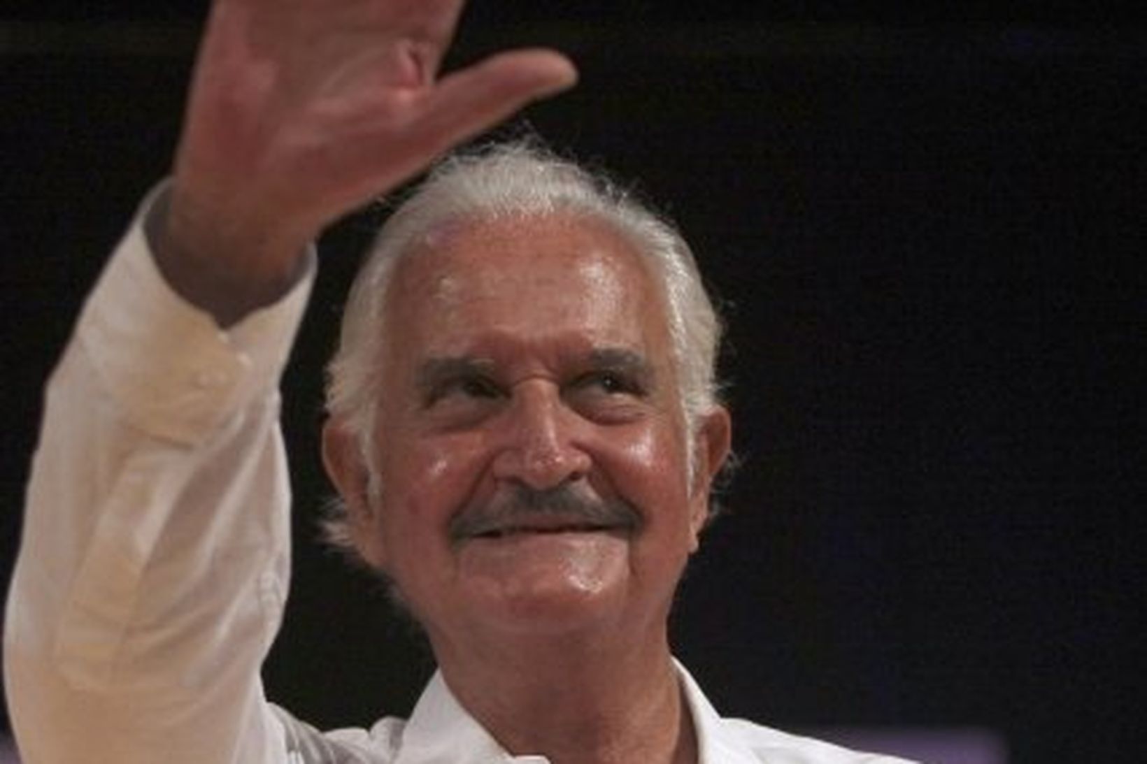 Mexíkóski rithöfundurinn Carlos Fuentes á Hay-bókmenntahátíðinni í Kólumbíu.