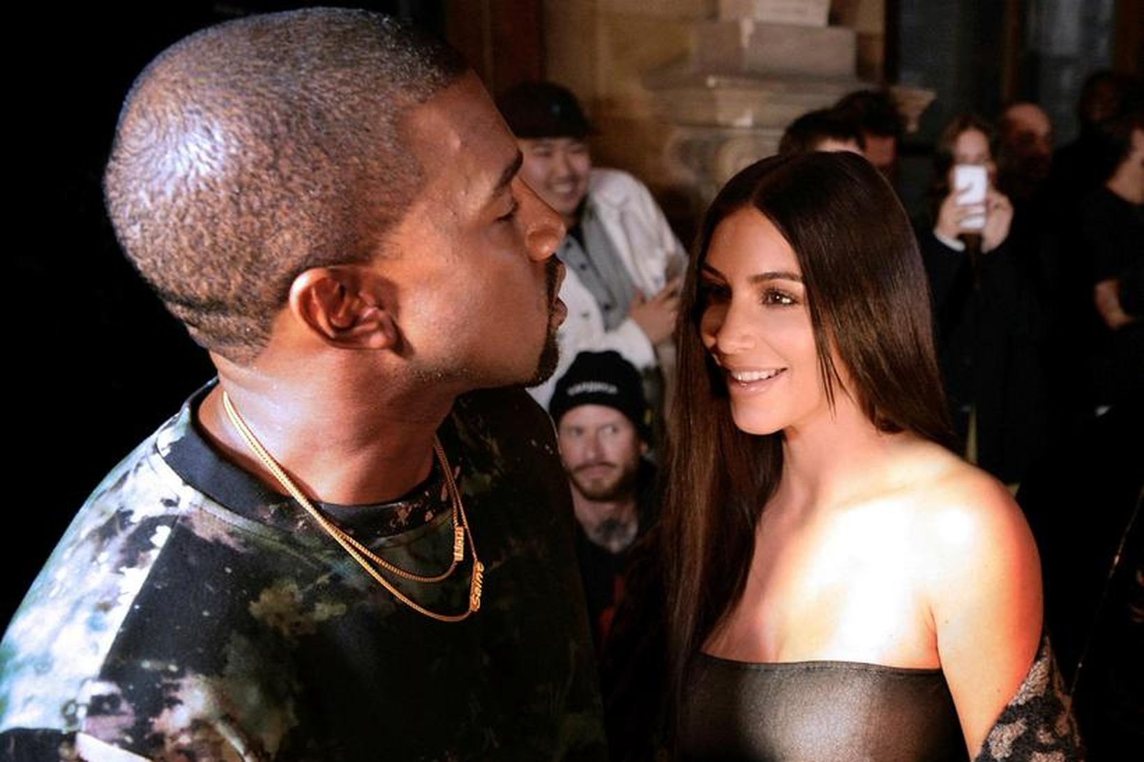 Hjónin Kanye West og Kim Kardashian.