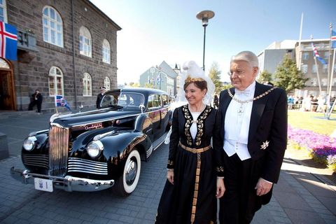 Preisdent Ólafur Ragnar Grímsson and his wife Dorrit Moussaieff.