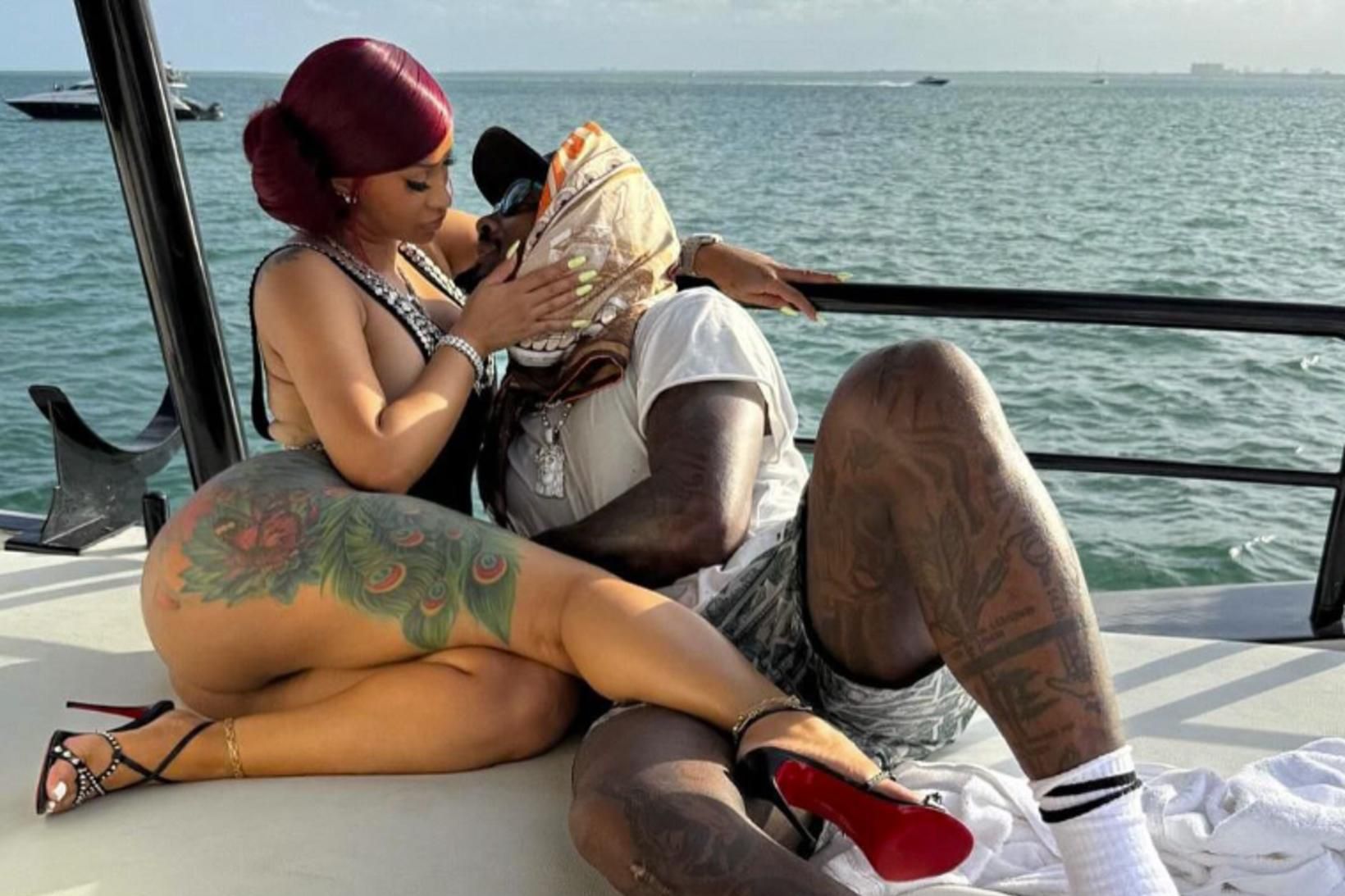 Cardi B og Stefon Diggs eru nýtt par.