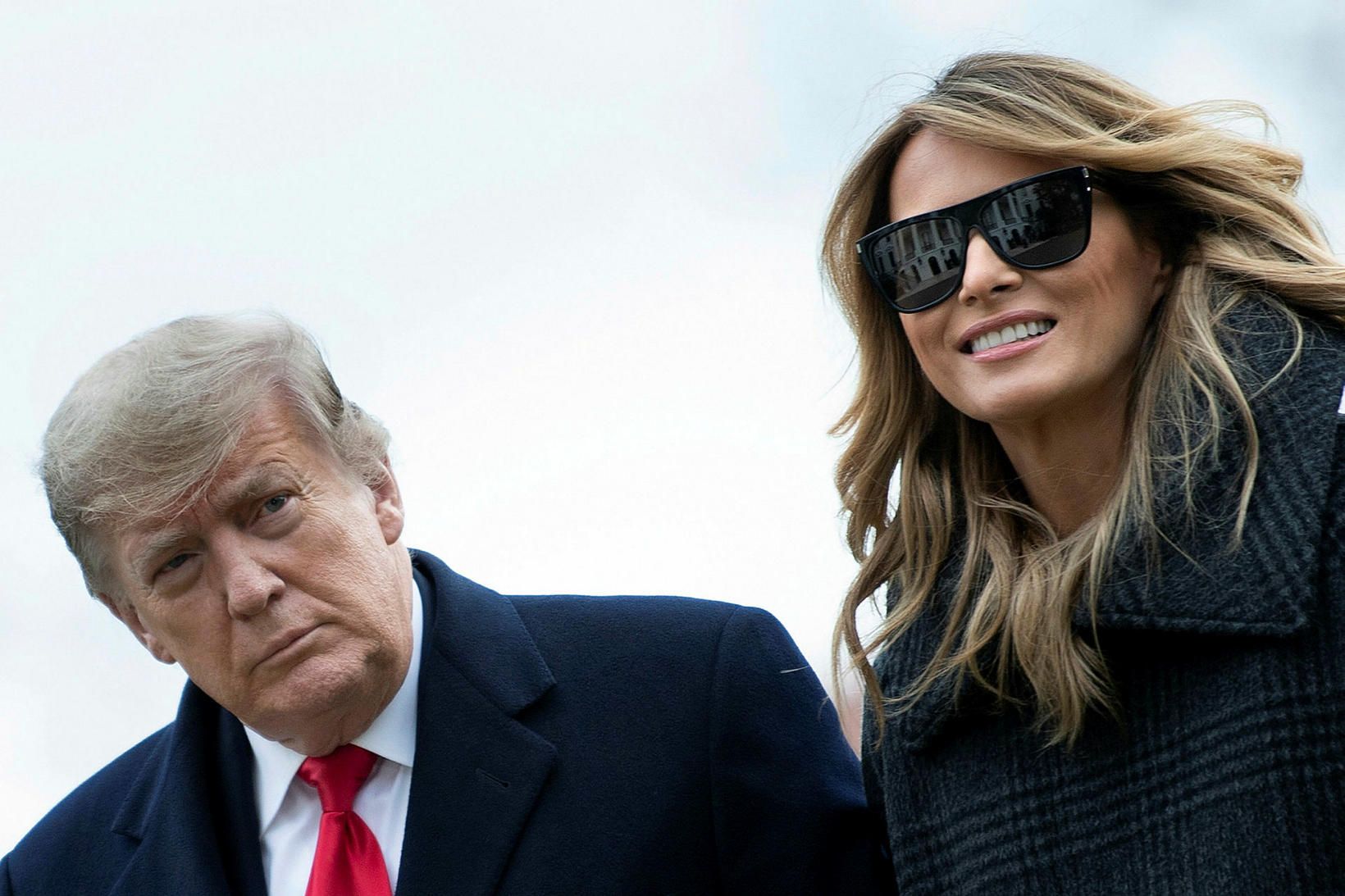 Donald og Melania Trump áttu 17 ára brúðkaupsafmæli um síðustu …