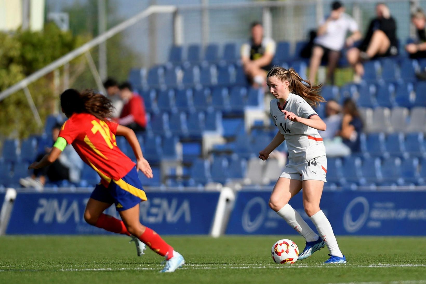 Ragnheiður Þórunn Jónsdóttir skoraði mark Íslands í dag.