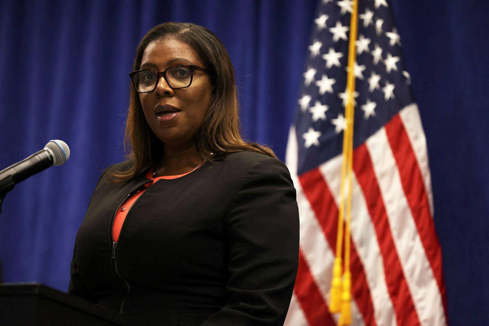 Letitia James, ríkissaksóknari New York-ríkis.