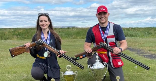 María Rós Arnfinnsdóttir og Arnór Logi Uzureau urðu Íslandsmeistarar.