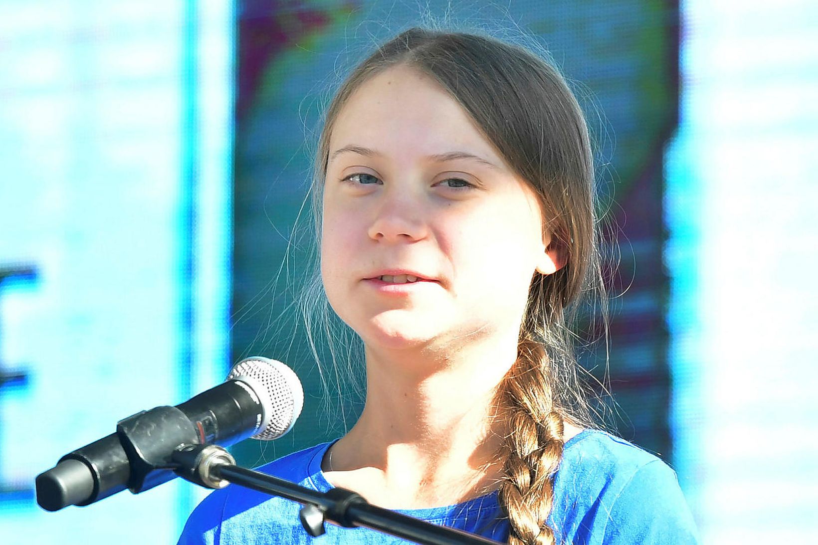 Greta Thunberg var í Los Angeles í fyrradag þegar spænsk …